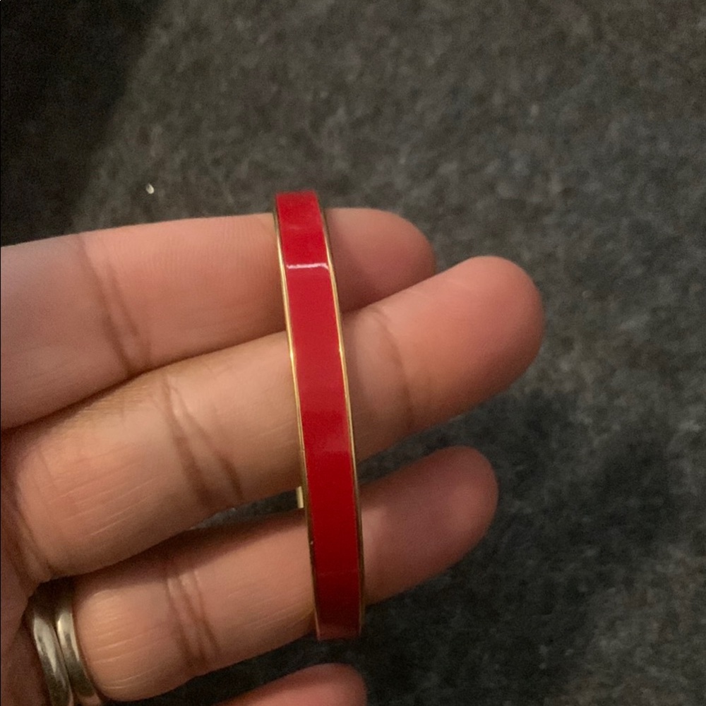 Vintage Monet Red and Gold Bangle